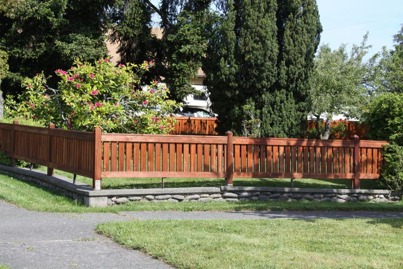 Stained Fence with Natural Look